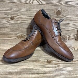Cole Haan Grand.0s Dress Shoes Men's 10 1/2M Apron Oxford Tan Style C23779 10.5